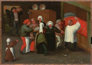 The Blessing of the Marriage by Maerten van Cleve