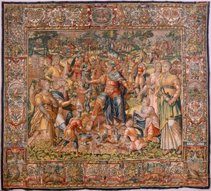 Story of Gideon. The Israelites hand their portion of the booty to Gideon