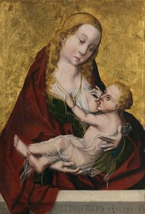 The Virgin Suckling the Child by Maestro Bartolomé