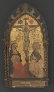 Christ on the Cross Mourned by the Virgin Mary and Saints Mary Magdalene and John
