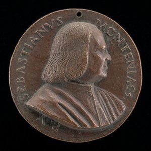 Sebastiano Montagnacco, died 1540, Venetian patrician [obverse], 1520-1530 by Maffeo Olivieri