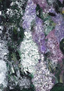 Abstract Lilac Painting