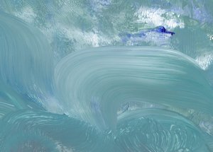 Blue Fluid Waves by Maira Ribena