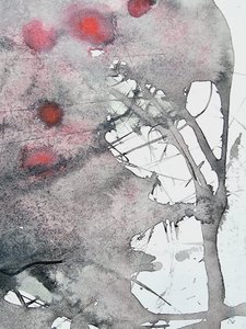 Crimson Branch Abstract