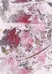 Crimson Leaf Impressions by Maira Ribena