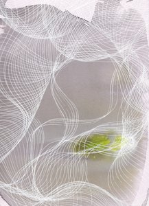 Flowing Lines Green by Maira Ribena