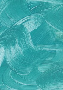 Flowing Teal Brushstrokes