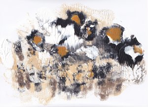 Golden Leopard Abstract