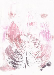 Pink Botanical Leaf