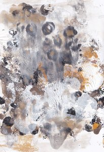 Textured Gold Grey Abstract