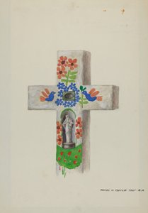 Cement Head Stone by Majel G. Claflin