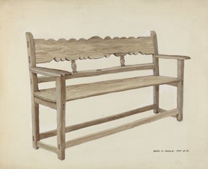 Church Bench - Wooden