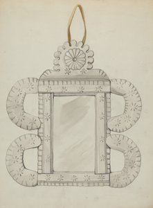 Tin Mirror Frame by Majel G. Claflin