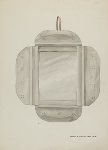 Tin Mirror Frame, c. 1937 by Majel G. Claflin