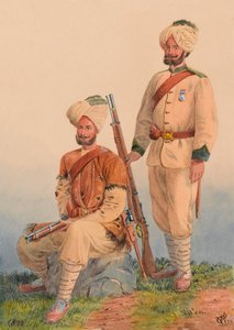 General Roberts’ Sikh Orderlies, Dewa Singh and Dehan Singh, 3rd Punjab Frontier Force