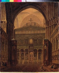 Interior of the Temple in Jerusalem by Maksim Nikiforovich Vorobiev