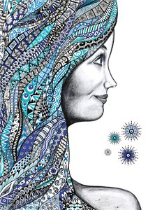 Blue Hair by MandalaSensual
