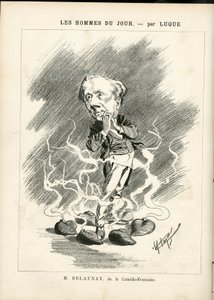 Illustration of Manuel Luque (1854-1919) for the Cover of La Caricature (1880) by Manuel Luque
