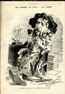 Illustration for the Cover of The Caricature (1880) by Manuel Luque
