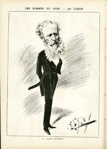 Illustration of Manuel Luque (1854-1919) in La Caricature (1880) by Manuel Luque