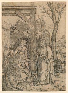 Christ Taking Leave of His Mother by Marc Antonio Raimondi