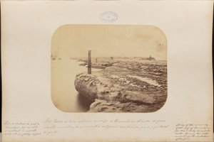 Study of the Interior Side of the Recife of Pernambuco looking North showing the Artificial Wall Built for Port Protection