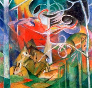 Deer in the Forest I, 1911