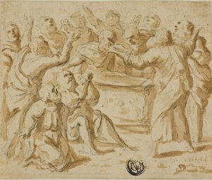 Assumption of the Virgin: Lower Half by Marcantonio Bassetti