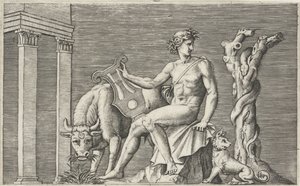 Apollo Guarding the Flock of Admetus by Marcantonio Raimondi