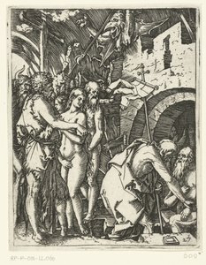 Christ Leaves Hell and Frees Patriarchs and Prophets and Others by Marcantonio Raimondi