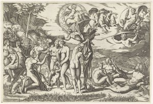 Judgment of Paris by Marcantonio Raimondi
