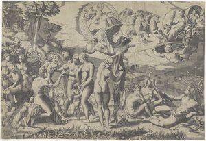 The Judgment of Paris by Marcantonio Raimondi