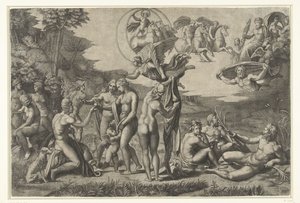 Judgment of Paris by Marcantonio Raimondi