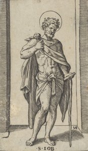 Saint Job, wearing a cloak, from the series 