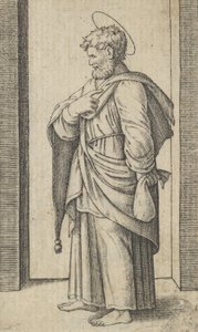 Saint Matthew, a small sack in his left hand, from the series 