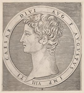 Speculum Romanae Magnificentiae: Tiberius, from The Twelve Caesars, ca. 1500-1534 by Marcantonio Raimondi