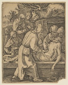 The Deposition, from The Small Passion by Marcantonio Raimondi