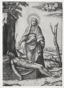 The Pieta by Marcantonio Raimondi