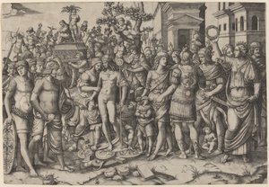 Triumph by Marcantonio Raimondi, after Jacopo Ripanda