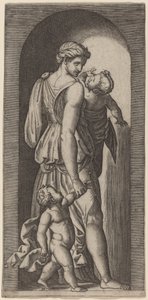 Charity by Marcantonio Raimondi after Raphael