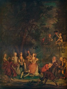 A Conversation Piece by Marcellus Laroon the Younger