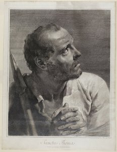 Saint Thomas, from The Holy Family and the Twelve Apostles by Marco Alvise Pitteri