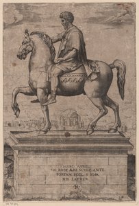 Equestrian Statue of Marcus Aurelius by Marco Dente