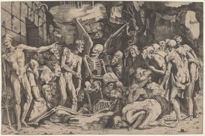 The Skeletons by Marco Dente, after Baccio Bandinelli