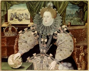 Portrait of Queen Elizabeth I of England, known as the Armada portrait, c.1588
