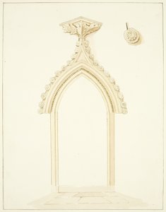 Doorway of Vestry Room of Bristol Cathedral by Marcus H. Homes