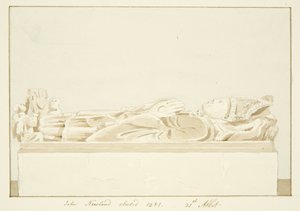 Effigy of Abbot Newland, in Bristol Cathedral by Marcus H. Homes