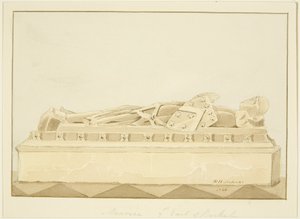 Effigy of Maurice, 7th Earl of Berkeley in Bristol Cathedral by Marcus H. Homes