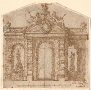Architectural Garden Decoration with Fountain