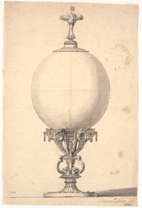 A Mounted Ostrich Egg by Marcus Tuscher